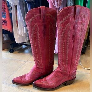 Lucchese Priscilla Red Boots 10